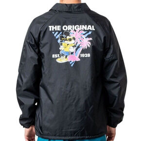 Vans x Disney Torrey 80s Mickey Mouse Jacket Adult Large Black Windbreaker New